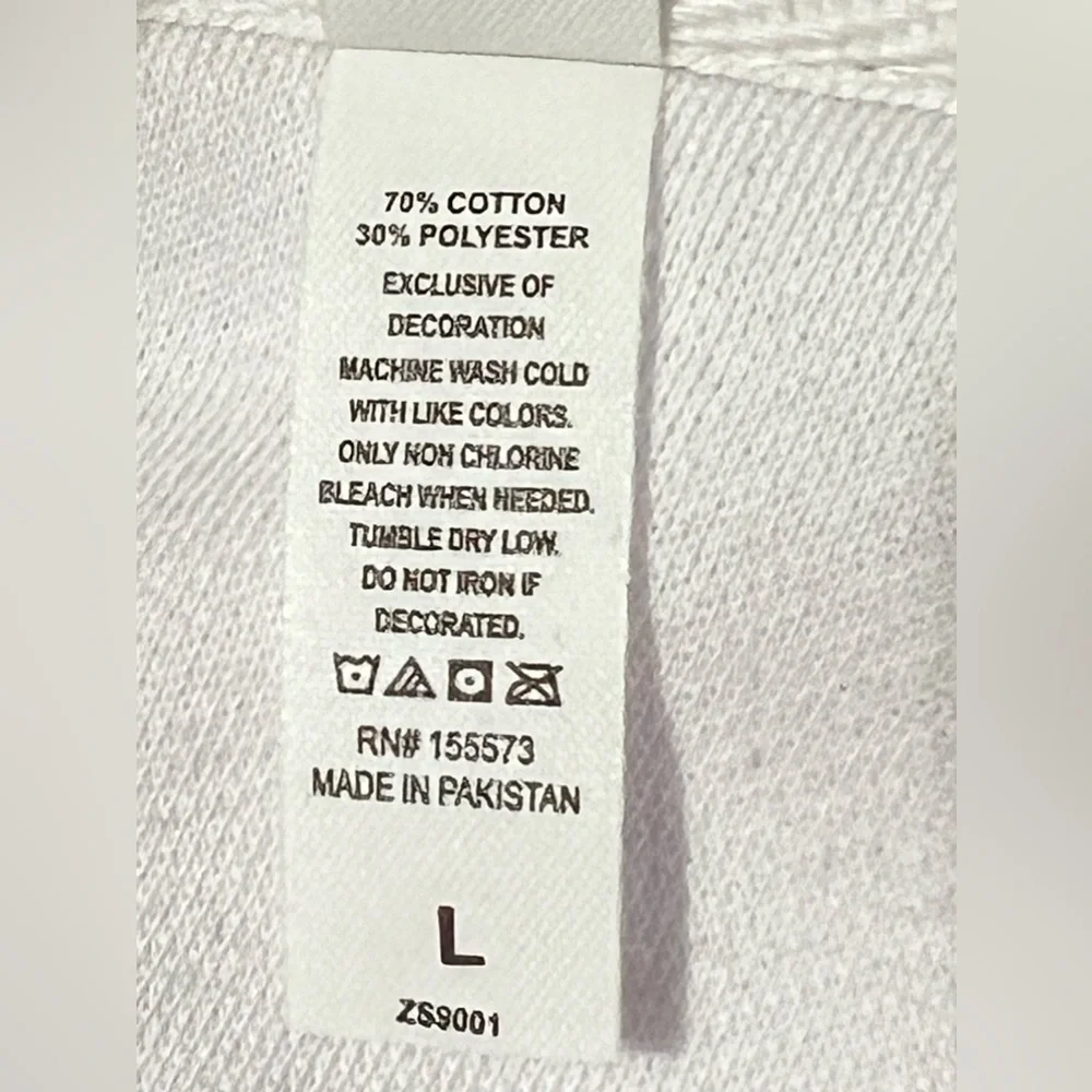 Zuni sportswear Milizia luxury streetwear against all odds hoodie white‎ Large